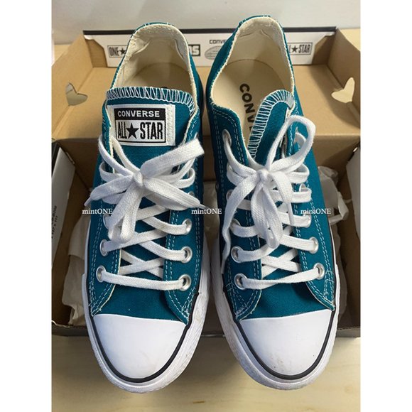 CONVERSE Chuck Taylor All Star Low Top Sneaker Bright Spruce size 6 - Picture 3 of 9
